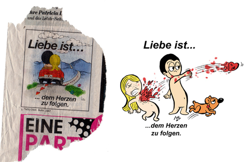 Cartoon: Liebe ist... (medium) by chronicartoons tagged liebe,ist