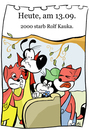 Cartoon: 13. September (small) by chronicartoons tagged rolf,kauka,fix,foxi,lupo,pauli,friedhof,cartoon