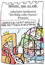 Cartoon: 21. August (small) by chronicartoons tagged käfig,voller,narren