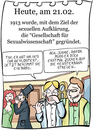 Cartoon: 21. Februar (small) by chronicartoons tagged klapperstorch,aufklärung,sex,cartoon
