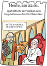 Cartoon: 22. Januar (small) by chronicartoons tagged papst,bibi,blocksberg,kleine,hexe,inquisition,vatikan