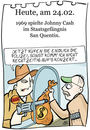 Cartoon: 24. Februar (small) by chronicartoons tagged johnny,cash,san,quentinn,country,cartoon