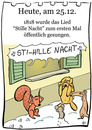 Cartoon: 25.Dezember (small) by chronicartoons tagged stille,nacht,weihnachten,christmas,weihnachtslied,cartoon