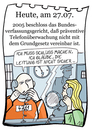 Cartoon: 27. Juli (small) by chronicartoons tagged telefon abhören