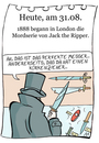 Cartoon: 31. August (small) by chronicartoons tagged jack ripper killer mörder messer london cartoon