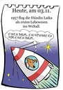 Cartoon: 3. November (small) by chronicartoons tagged laika,weltall,rakete,cartoon