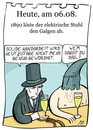 Cartoon: 6. August (small) by chronicartoons tagged elektrischer stuhl