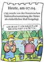 Cartoon: 7. April (small) by chronicartoons tagged meter,fisch,angeln,fluß,köder,cartoon