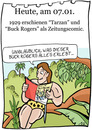 Cartoon: 7.Januar (small) by chronicartoons tagged tarzan,buck,rogers,zeitungscomic,comicstrip,cartoon