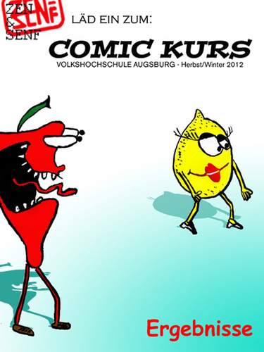 Cartoon: COMIC KURS 2012 Ergebnisse (medium) by zenundsenf tagged course,kurs,comic