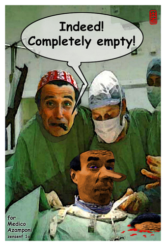 Cartoon: completely empty (medium) by zenundsenf tagged neurologist,zamponi,emptyness,zenf,zensenf,zenundsenf,walter,andi