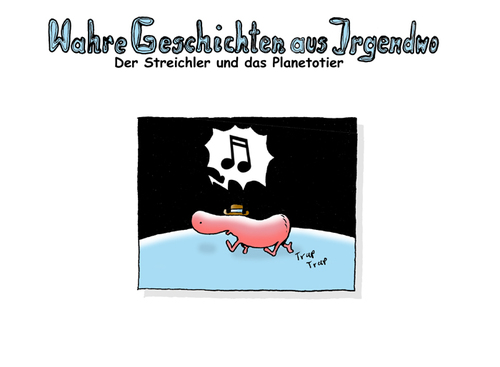 Cartoon: sterichler und planetotier (medium) by zenundsenf tagged zenundsenf,planetotier,sterichler