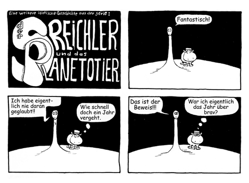 Cartoon: streichler und planetotier (medium) by zenundsenf tagged zenundsenf,planetotier,streichler