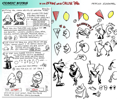 Cartoon: COMIC KURS 2012 Ergebnisse (medium) by zenundsenf tagged course,kurs,comic