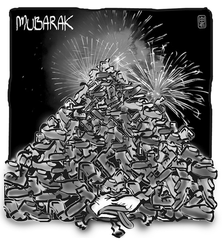 Cartoon: MUBARAK-3 (medium) by zenundsenf tagged andi,walter,zenundsenf,zensenf,zenf,revolution,arab,rücktritt,mubarak