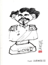 Cartoon: LUDWIG II - König (small) by zenundsenf tagged vhs,augsburg,zenf,zensenf,zenundsenf,andreas,walter,könig,ludwig,der,zweite,bayern,generator,cartoon,comic,illustration,caricature,karikatur