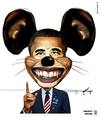 Cartoon: Obama - Mighty Mouse (small) by zenundsenf tagged andi,walter,barak,obama,cartoon,composing,karikatur,nsa,snowden,edward,wikileaks,zenf,zensenf,zenundsenf,mighty,mouse,micky