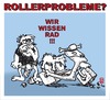 Cartoon: Wir wissen Rad! (small) by zenundsenf tagged motorroller,scooter,neanderthaler,rad,rat,zenf,zensenf,zenundsenf,walter,andi