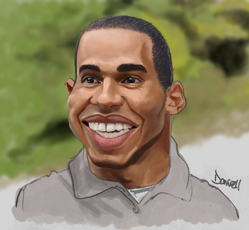 Cartoon: Lewis Hamilton (medium) by Darrell tagged lewis,hamilton