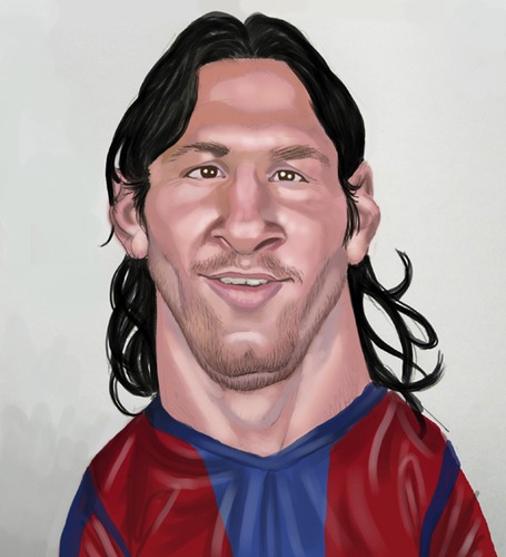 Lionel Messi By Darrell | Sports Cartoon | TOONPOOL