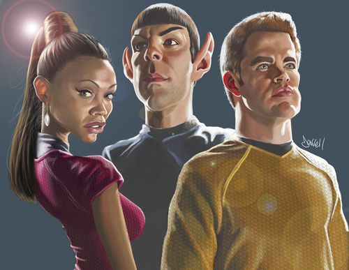 Cartoon: Star Trekin (medium) by Darrell tagged star,trek