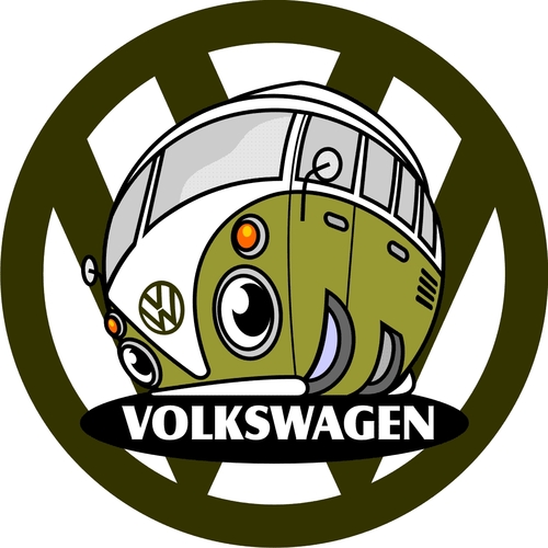 Cartoon: VW Split Screen (medium) by Darrell tagged volkswagen