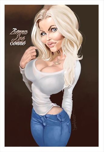 Cartoon: Zienna Eve Sonne (medium) by Darrell tagged zienna,eve,sonne,darrell,dazzlarock