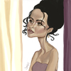 Cartoon: helena bonham carter (small) by Darrell tagged helena,bonham,carter