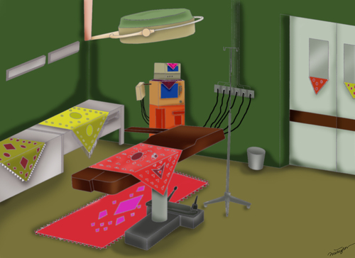 Cartoon: operating room (medium) by huseyinalparslan tagged operating,room,health,hospital,culture