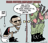 Cartoon: MILITARY DEPLOYMENT (small) by ELCHICOTRISTE tagged obama military deployment war