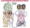 Cartoon: THE VISIT (small) by ELCHICOTRISTE tagged pope,queen,elisabeth,ii