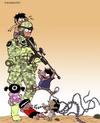 Cartoon: The way war should be (small) by ELCHICOTRISTE tagged war,gaza,palestina