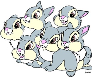 Cartoon: disney rabbits (medium) by GaGagraceIE tagged disney,rabbits