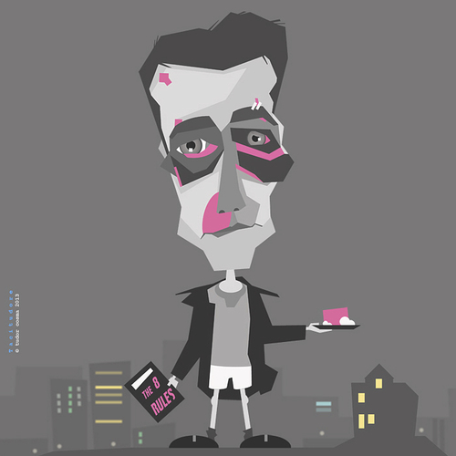 Cartoon: Edward Norton (medium) by Tacitudore tagged edward,norton,fight,club,movie,caricature,tyler,durden,mayhem,soap