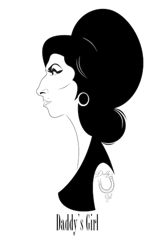 Cartoon: Amy Winehouse (medium) by Martynas Juchnevicius tagged singer,caricature,amy,winehouse