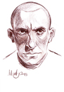 Cartoon: Mayakovsky (small) by Martynas Juchnevicius tagged sketch,caricature,pencil,mayakovsky,writer,poet,russian,literature,soviet,futurist,drawing