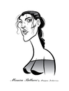 Cartoon: Monica Bellucci (small) by Martynas Juchnevicius tagged monica,bellucci,actress,movies,film,italian