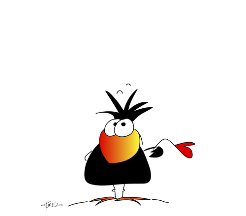 Cartoon: Alles Gute zum Muttertag (medium) by KADO tagged krähe,crow,animal,bird,kado,kadocartoons,cartoon,comic,humor,spass,illustration,dominika,kalcher,austria,styria,graz,muttertag,mothers,day,mutter,mother,liebe,love,blume,flower