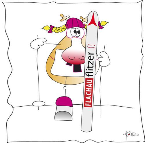 Cartoon: Flachau - Wintersport 2 (medium) by KADO tagged graz,styria,austria,kalcher,dominika,illustration,spass,humor,comic,cartoon,kadocartoons,kado,salzburg,flachau,ski,wintersport