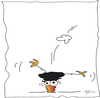 Cartoon: Die Kado Krähe (small) by KADO tagged krähe crow animal bird kado kadocartoons cartoon comic humor spass illustration dominika kalcher austria styria graz