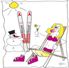 Cartoon: Flachau - Wintersport 1 (small) by KADO tagged wintersport,ski,flachau,salzburg,kado,kadocartoons,cartoon,comic,humor,spass,illustration,dominika,kalcher,austria,styria,graz