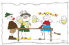 Cartoon: Oktoberfest (small) by KADO tagged oktoberfest münchen bier zeltfest kado kadocartoons cartoon comic humor spass illustration dominika kalcher austria styria graz