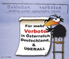 Cartoon: Verbote (small) by KADO tagged tags draw zeichnen art kunst styria graz steiermark austria illustration cartoon spass humor comic kalcher dominika kadocartoons kado vogel bird animal crow krähe verbot prohibition