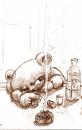 Cartoon: Harris an der Bar (small) by brazil80 tagged trinken,teddy,bar