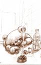 Cartoon: Harris an der Bar (small) by brazil80 tagged trinken,teddy,bar