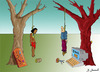 Cartoon: web suicid (small) by janjicveselin tagged leter,kultur,xxl,extreme,computer,technik,internet,death,murder,suicide