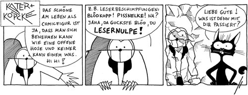 Cartoon: Kater und Köpcke (medium) by badham tagged badham,teartalestrust,kartuun,si,strip,siegen,bonn,köpcke,kater