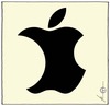 Cartoon: 5.10.2011 (small) by badham tagged ipad iphone ipod mac computer erfinder apple jobs steve steven tod trauer konzern dead