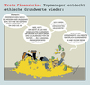 Cartoon: Sensation (small) by badham tagged manager,finanzkrise,werte,normen,geld,kapital,wirtschaft,moral,ethik,cash