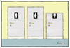 Cartoon: WC - variations on a theme II (small) by badham tagged wc lavatory klo toilette guillotine headless kopflos badham